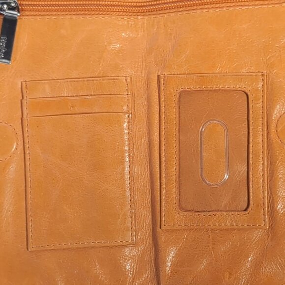 HOBO Lauren 10th Birthday Magnetic Fold & Ball Clasp Close Wallet - Orange - Picture 3 of 7